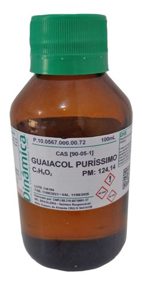 Guaiacol Puríssimo 100ml  Pronta Entrega !!!! 0
