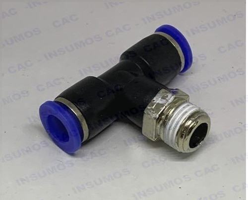 Conector Neumático Union Triple (tee) Rm 1/4 M 06mm 065-03 0