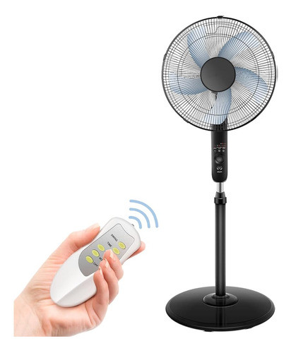 Ventilador De Pie De Pedestal Ajustable De 3 Velocidades Osc 1