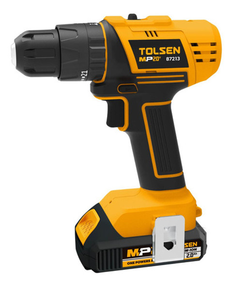 Taladro Tolsen 10mm 20v C/percutor 2 Bat./carg. 0