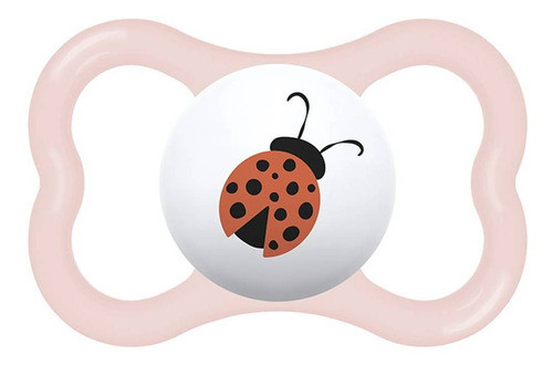 Kit Com 2 Chupetas Supreme Bico De Silicone 6m+ Rosa - Mam 1