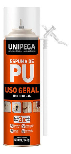 Unipega Espuma De Pu De Uso General - Lata 300ml / 190g 0
