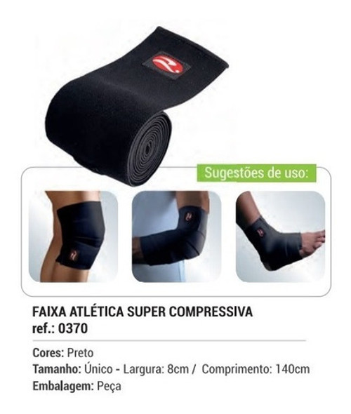 Faixa Atletica Elastica Bandagem Lesões Joelho Etc Realtex 1