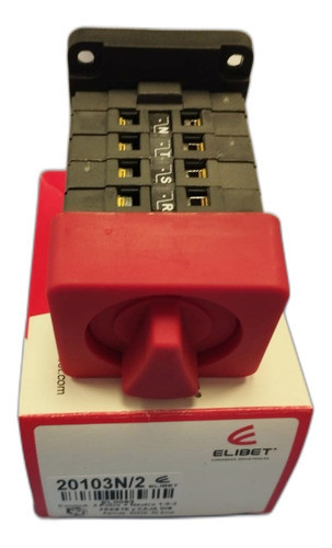Llave Conmutador Trifasica + Neutro 20a Elibet 20103n/2 1