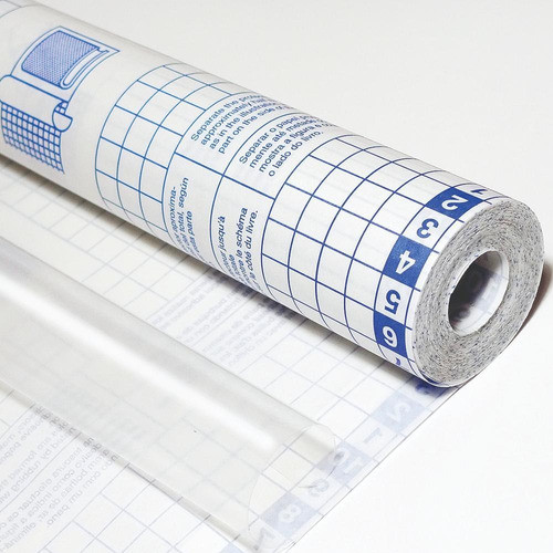Rollo De Papel Contact Autoadhesivo Trasparente 45cm X 1 Mt 0