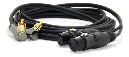 Cable Canon Xlr Hembra A Rca Bajo Ruido Ofc Blindado Hamc 0
