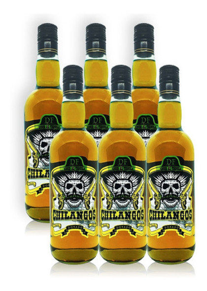 Licor Al Tequila Dorado Distrito Federal Chilango´s X6 750ml 0