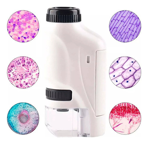 Microscopio Portatil Mini Led Educacional De Bolso Brinquedo 0