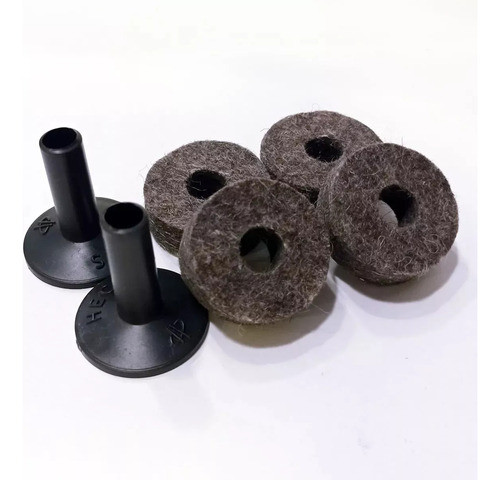 Pack X2 Bases  Con Felpas Platillos Protector Base Plastica 0