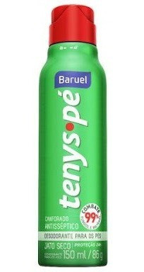 Atacado C/7 Tenys Pé Baruel Aerossol Jato Seco Canforad 86g 1