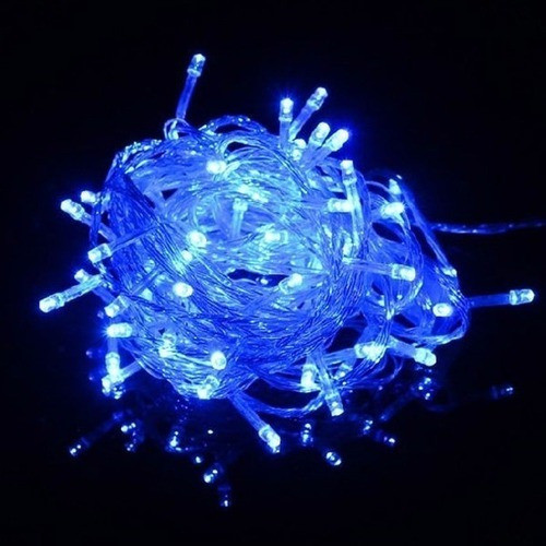 Guirnalda Luz Azul Navidad Led Transparente Brillantes 1
