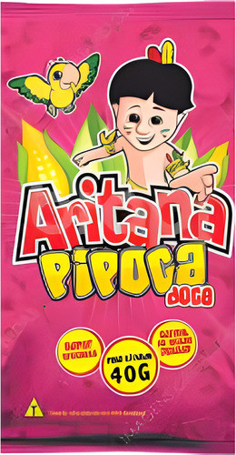 Pipoca Doce Aritana 40g Fardo Com 40 Unidades 0