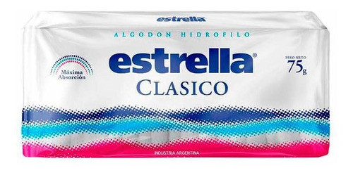 Pack X 36 Unid. Algodon  Clasico 75 Gr Estrella Algo Pro 0