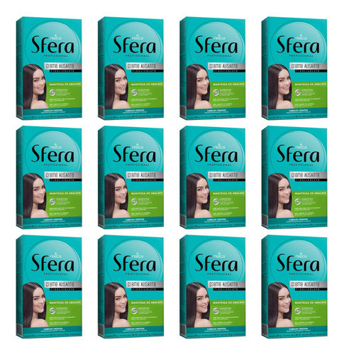 Kit C/12 Sfera Creme Alisante Abacate 80g 0