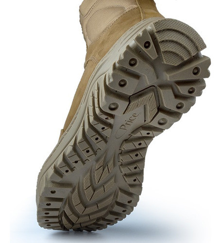 Coturno Coyote Do E.b Price C/zíper Palmilha Anatomica+ Meia 1