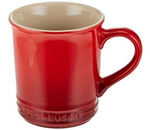 Juego De 2 Tazas Le Creuset Of America Cerámica 12 Oz Rojo 0