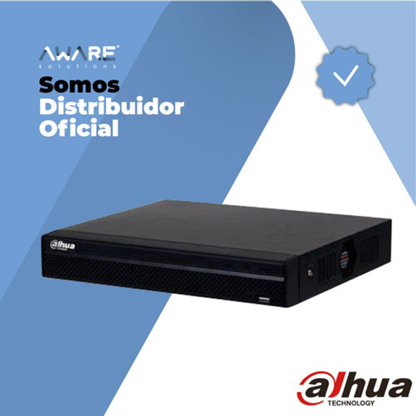 Nvr Dahua 8canales 8mp Dhi-nvr1108hs-s3/h H265+ 1080p 1-sata 1