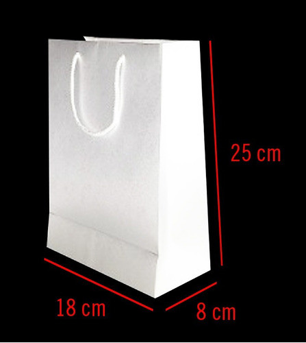 Bolsas Boutique De Cartulina Blanca - Pack X 10 Unidades 0