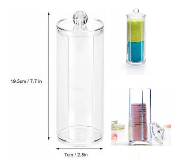 Organizador Porta Discos De Algodón Wipes Maquillaje 1