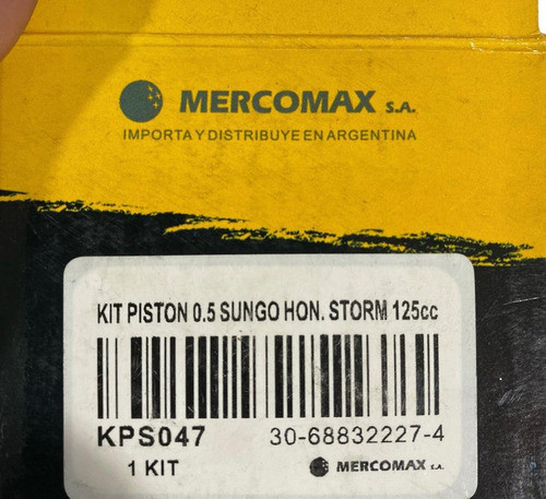 Kit Piston 0.5 Sungo Honda Storm 125 Zeta Motos 1