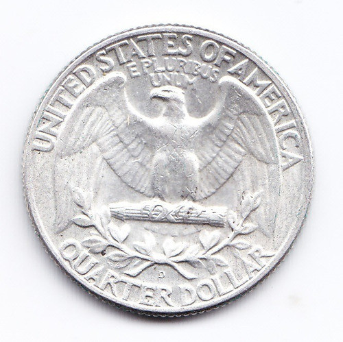 Usa Moneda 1/4 Dolar 1964 D Niquel Washington Km-164 Au 1