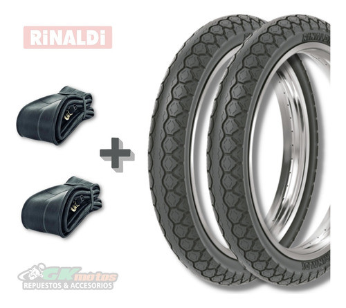 Juego Cubiertas Rinaldi Yumbo Speed + Cámaras - Gkmotos.uy 1