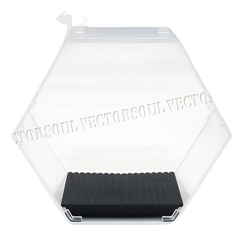 Estados Unidos Plexiglás Claro Mostrar Base Negro Plástico A 0
