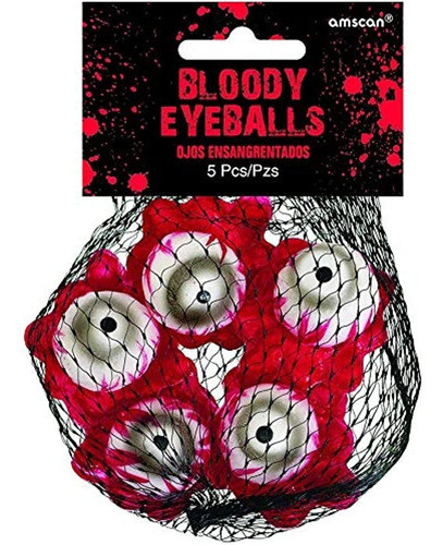 Asylum Bloody Eyeballs, 5 Piezas, Hecho De Plástico, 6  Alt. 0