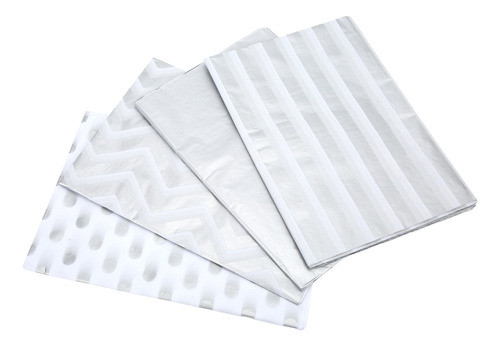 40 Unidades De Papel De Embrulho Com Listras Onduladas 0