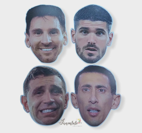 Antifaz Seleccion Mundial Argentina Messi Afa X10ucotillón 1