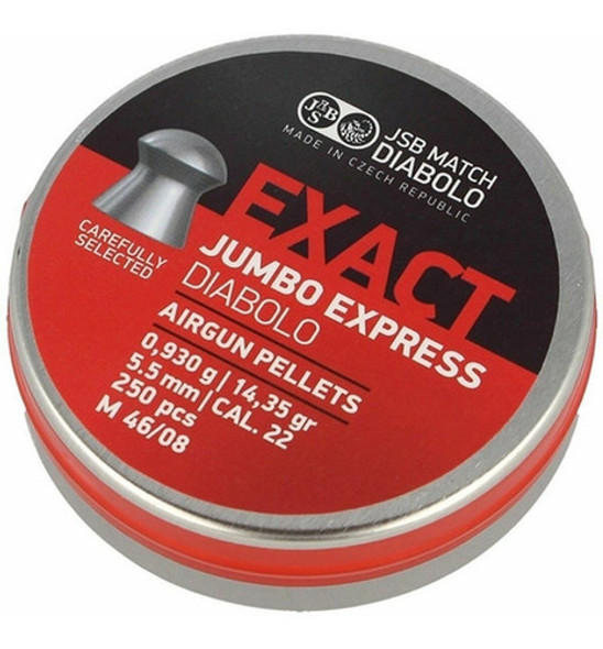 Balines Jsb Jumbo Diabolo Cal 5,5mm 14,35 Grs 250 U 1