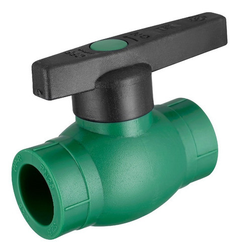 Valvula Esferica 20 Manija Corta Termofusion Verde Agua Ips 0