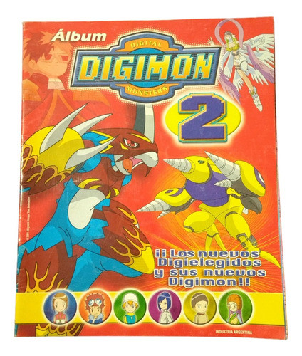 Album De Figuritas Digimon 2 Año 2001 Navarrete Incompleto 0