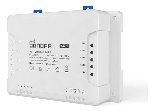 4chr3 - Interruptor Inteligente Sonoff 4 Canales R3 Wifi 0