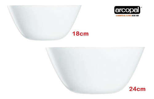 Ensaladera + Bowl Arcopal Zelie Arcoroc Luminarc Opal 0