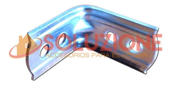 Ángulos Reforzados 122mm X 122mm Metálicos Por 50 Unidades 1