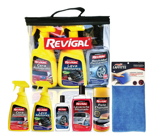 Set Revigal  Lavamotor Autobrillo Chamois Microfibra Y+ 0