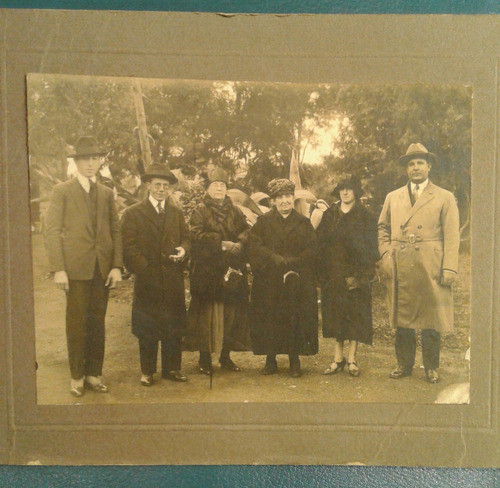 Antigua Foto Postal Familia Jardin Zoologico Buenos Aires 0