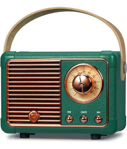 Altavoz Bluetooth Retro 3w Usb/tf/aux Manos Libres Verde 0