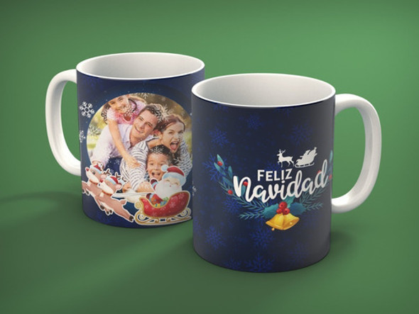 Diseños Plantillas Para Tazas Navidad Sublimación M28 0