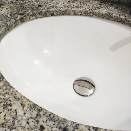 Sifão Copo Metal 1 1/4 Cromado E Válvula Click Inox Lavabo 1