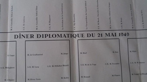 Plano Cena Diplomática Paris 21 Mayo 1949 1