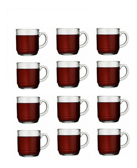 Jarro Vidrio Taza Mug Aspen 300 Ml X 12 Unidades Silverled 0