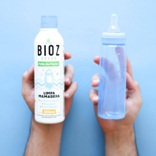 Kit 3 Limpa Mamadeira Natural Tira Cheiro Neutro Bebê 470ml 1
