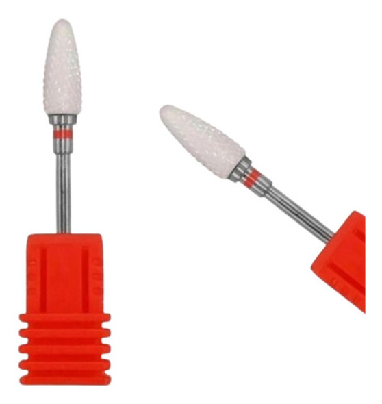 Fresa Cerámica Torno Uñas En Gel -acrilico Roja Lefemme 0 Fresa Cerámica Torno Uñas En Gel -acrilico Roja Lefemme 0