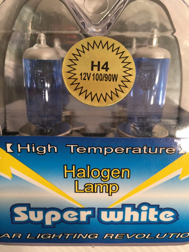 Lampara Halogenas 90/100w H4 Luz Blanca Juego .x 2 Oferta !! 1