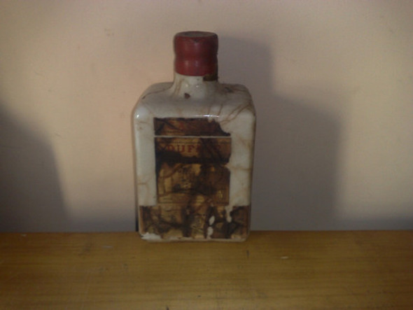 Botella De Licor Dufur Cerrada Ceramica Circa 1950 1