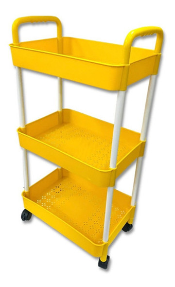 Carro Organizador 3 Estantes Con Ruedas Multiuso Reforzado 0