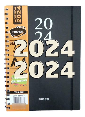 Agenda Rideo 2022 A4 Semanal Tapa Plástica 21 X 30 Cm 0