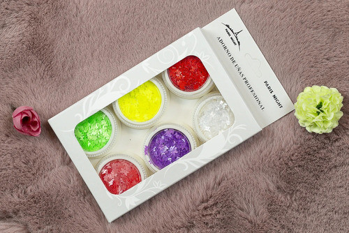 Decoración Glitter Cofeti Mariposa X6 Colores Paris Night 1